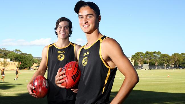 16/2/17 — Glenelg has two of this year's most-talked-about draft prospects — gun forward Darcy Fogarty and Jackson Edwards, the son of former Crows star Tyson Edwards picture Simon Cross
