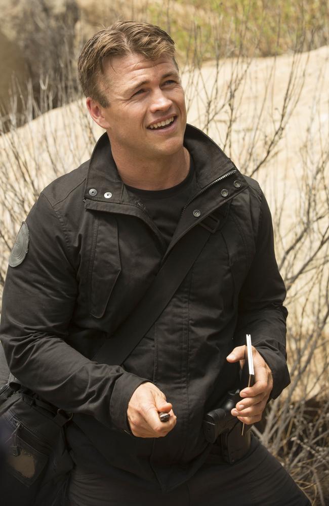 Luke plays security officer Ashley Stubbs. Picture: Foxtel