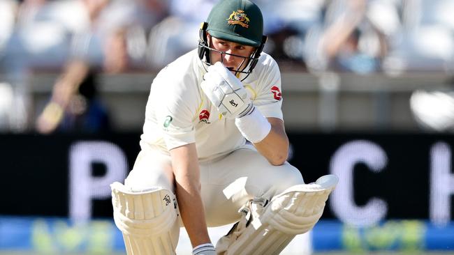 Marnus Labuschagne is yet to stamp his authority on the Ashes. Picture: Getty Images