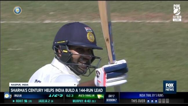 Rohit Sharma shines brightest on day two