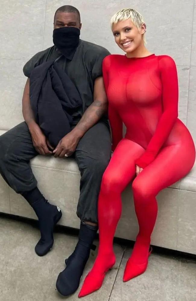 Kanye and Bianca Censori made headlines in 2023. Picture: Instagram