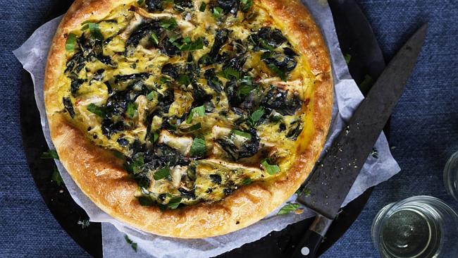 Matt Moran promises that the aroma of this silverbeet tart as it bakes is awesome.