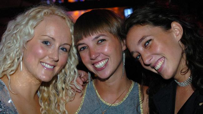 Rebecca O’Rourke, Tess Hume and Rosey Hume at Sugar nightclub.