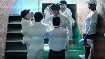 David Warner has had to be restrained during altercation with South African players in Durban.