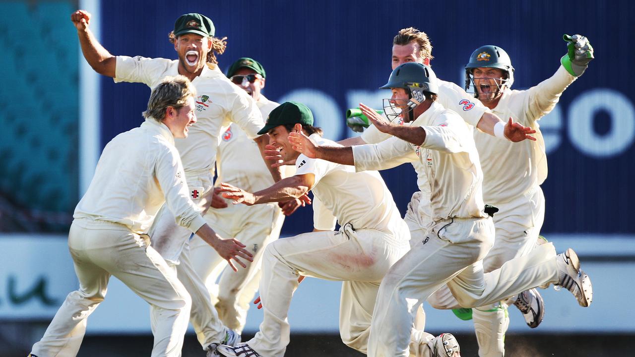 Australia’s thrilling victory over India at the SCG in 2008 is one my all time favourites. You never know what is going to happen in the great game of cricket. The game looked out of reach but three wickets to Michael Clarke in an over with only a few overs left saw Australia snatch an incredible victory. Picture: Phil Hillyard