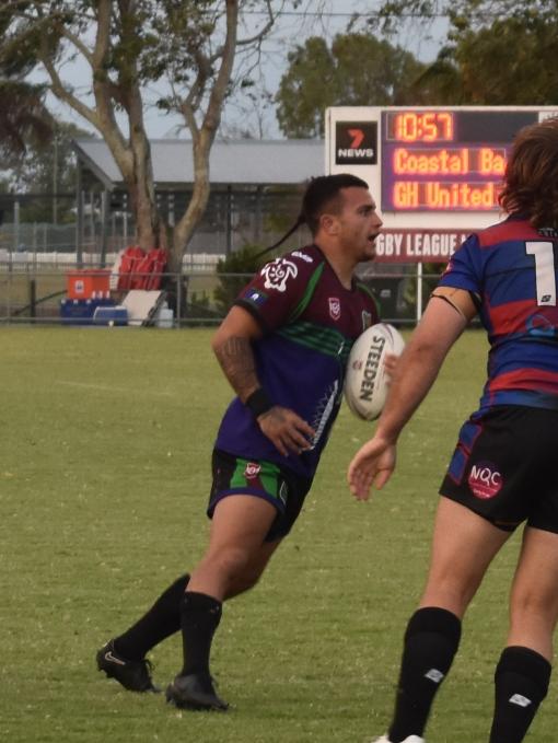 Open men's grand final between GH United and Coastal Balaz at the Mackay Indigenous Rugby League Carnival. Picture: Mitch Bourke.