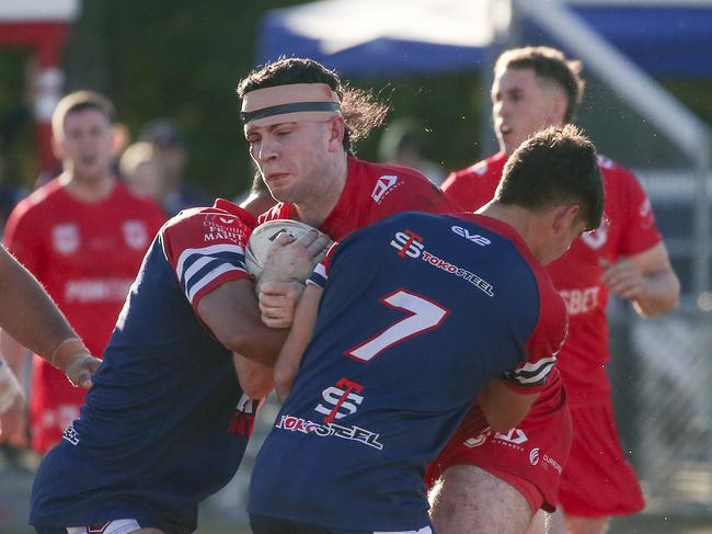 A-Grade Currumbin v Runaway Bay on the Gold. Picture: Glenn Campbell