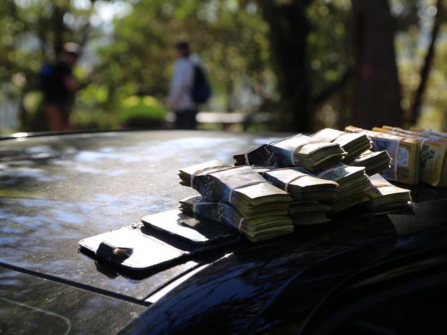 Over $100,000 in cash was found during the raids.