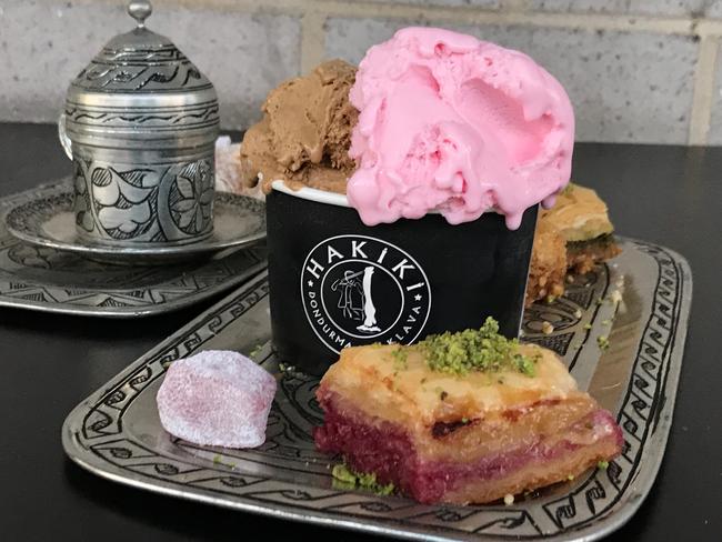 EAT STREET + Newtown - Hakiki Turkish Ice Cream - Turkish Coffee, turkish ice cream, turkish delight, photo Jenifer Jagielski