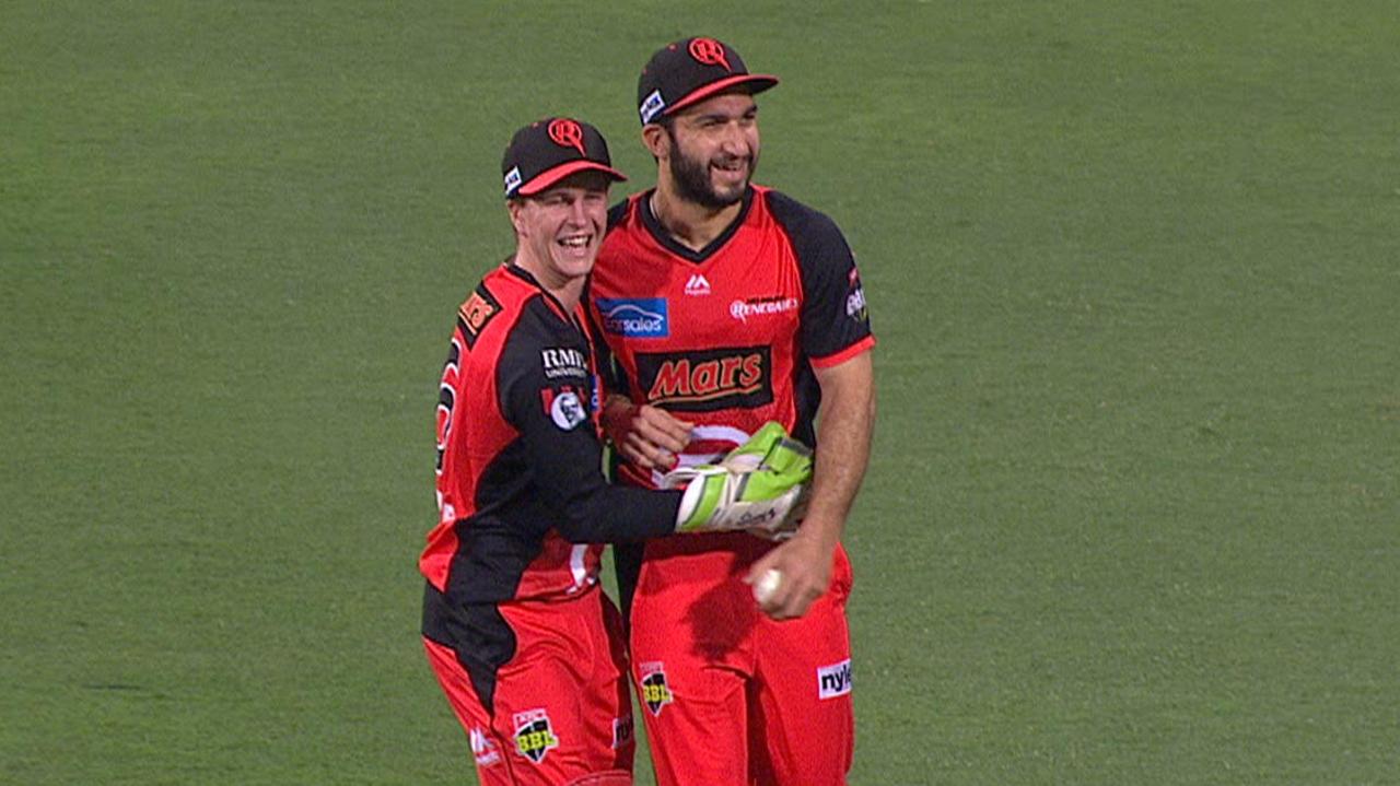 Usman Shinwari starred with the ball for the Renegades. 