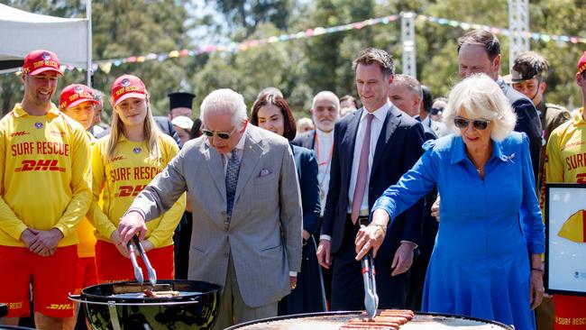 No aprons for the King and Queen, a brave move. Picture: NewsWire / Nikki Short