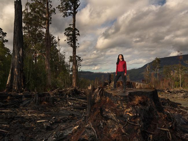 Anna Brozek in Tasmania. Photo: Matthew Newton