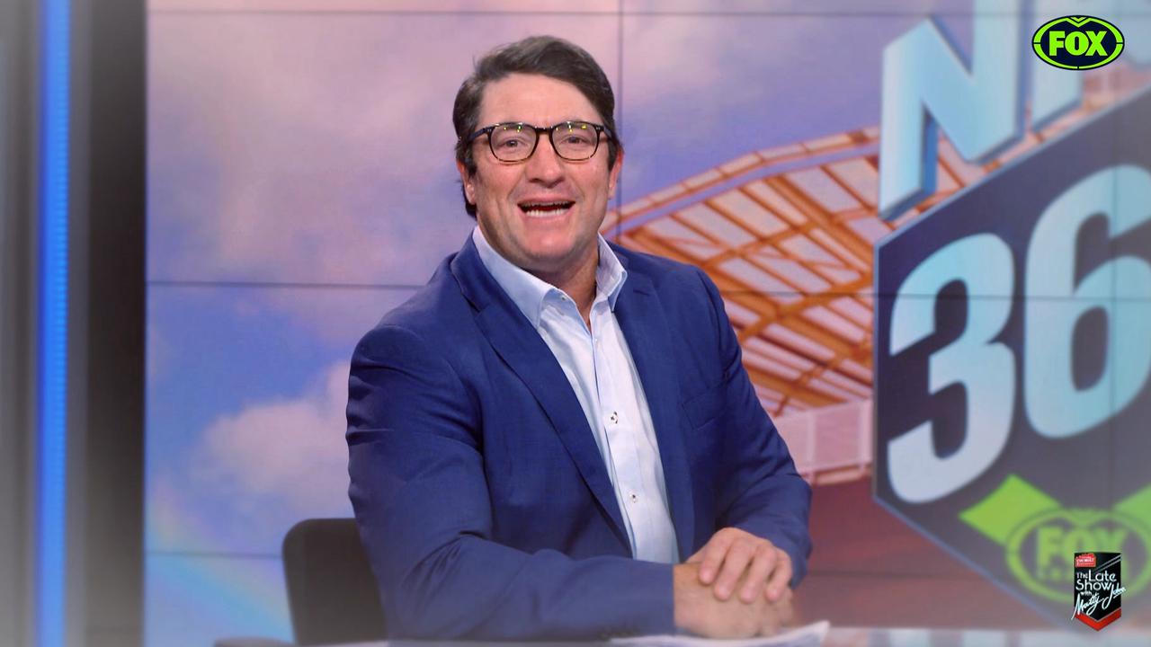 Hindy as host of NRL360 on Fox League