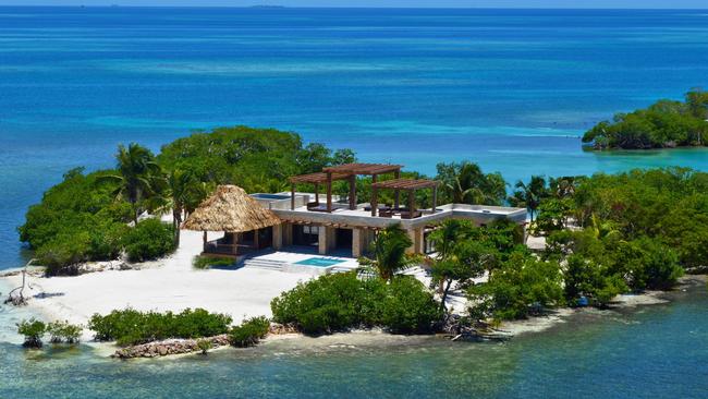 Gladden Island is off the coast of Belize and you can hire out the entire thing overnight. Picture: Media Drum World