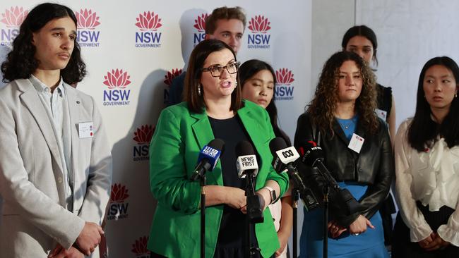 NSW Education Minister Sarah Mitchell congratulated students on their 2022 HSC results. Picture: Tim Hunter