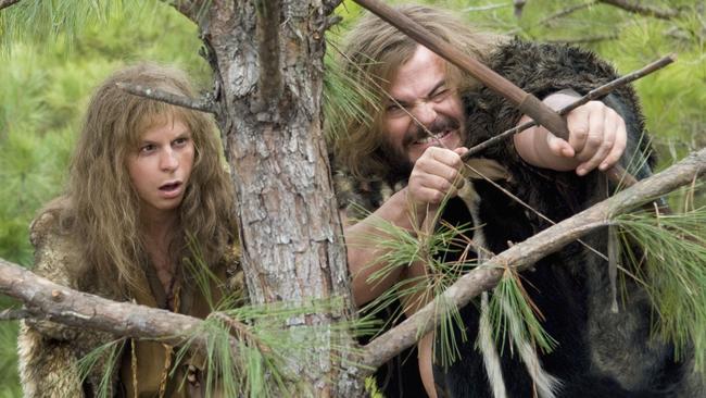 Michael Cera (left) and Jack Black in a scene from film Year One.