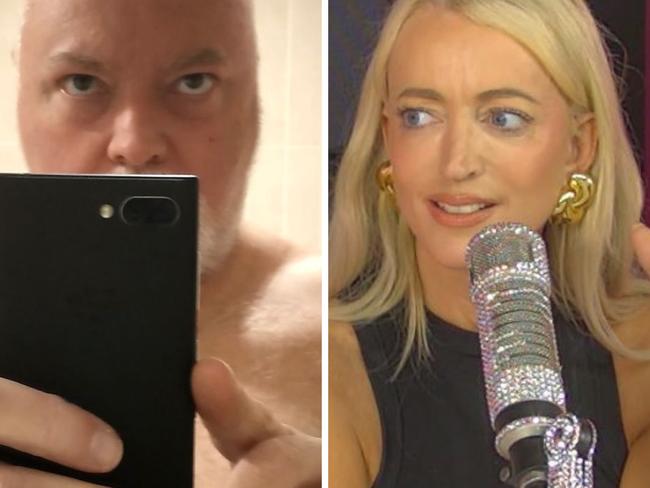 Kyle Sandilands got naked on air in a bid to imoprove his self love.