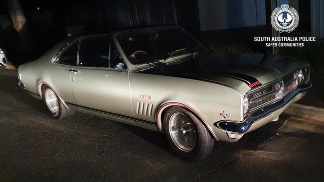 The silver 1969 Holden HK Monaro went missing from a Newton driveway. Picture: SAPOL