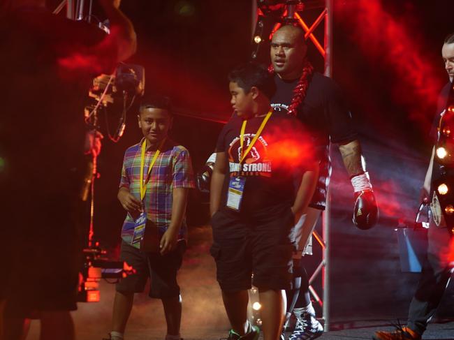 Junior Paulo at the Battle of the Reef fight night at the Townsville Entertainment and Convention centre, October 7 2023. Picture: Blair Jackson.