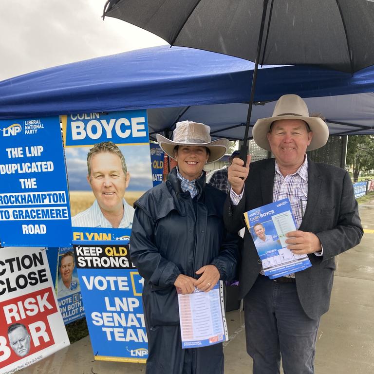 Colin Boyce at Mt Morgan on Saturday morning.