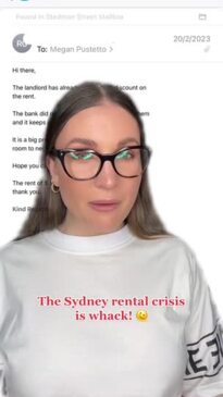 Woman documents 'insane' rent increase