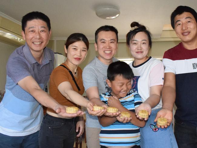 From Rockhampton's Chinese Assocation (l-r) Andrew Hao, Pengwei Li, Shengbin Wu, Lingxing Meng, Huanhuan Li, and Xinglong Meng will celebrate the mooncake festival on Friday