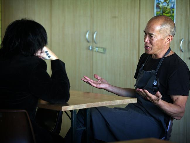 Dr Teo was interviewed by journalist Cydonee Mardon, who is also one of his former patients. Picture: Jeff Darmanin