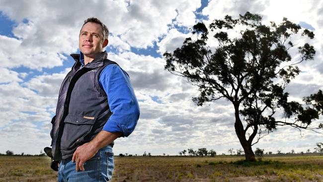 Farmer Oscar Pearse on his property near Moree.