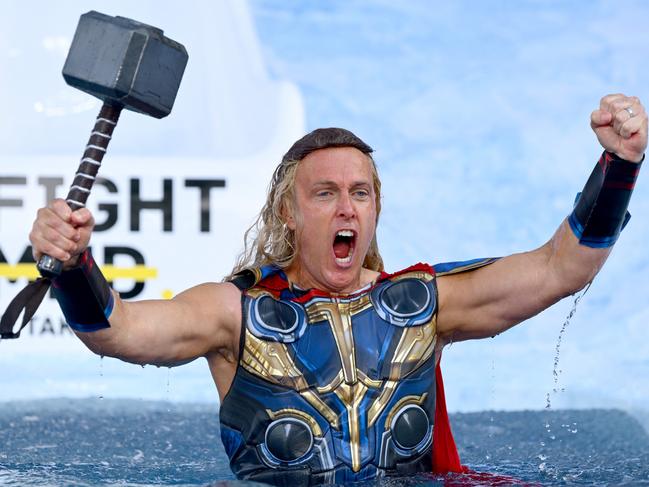 Matt Shirvington as Thor. Picture: Quinn Rooney