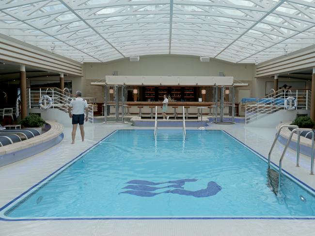 A sneak peak inside the cruise ship Majestic Princess, which docked in Hobart on Sunday. Picture: PATRICK GEE