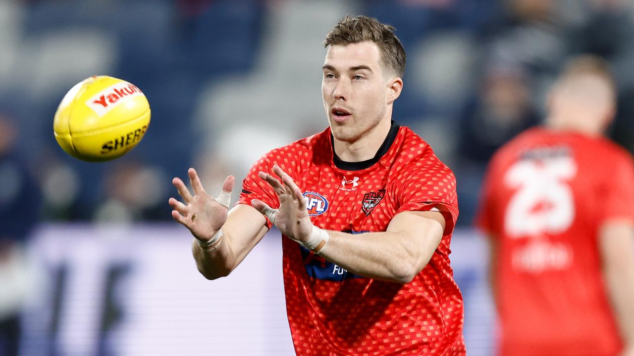 Zach Merrett scored just six points in the second half. Picture: Michael Willson/AFL Photos via Getty Images