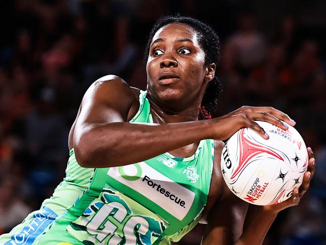 Jhaniele Fowler-Nembhard in action for the Fever during the big win against the Giants. Picture: Getty Images