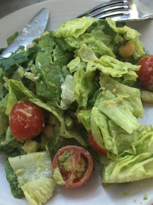 The perfect green salad at Gracias Madre.