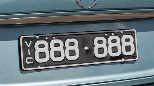 Victorian "888-888" number plate sold for $230,000.