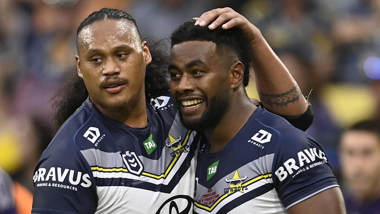 NRL 2023: Semi Valemei hat-trick as North Queensland Cowboys thrash  Melbourne Storm in Townsville