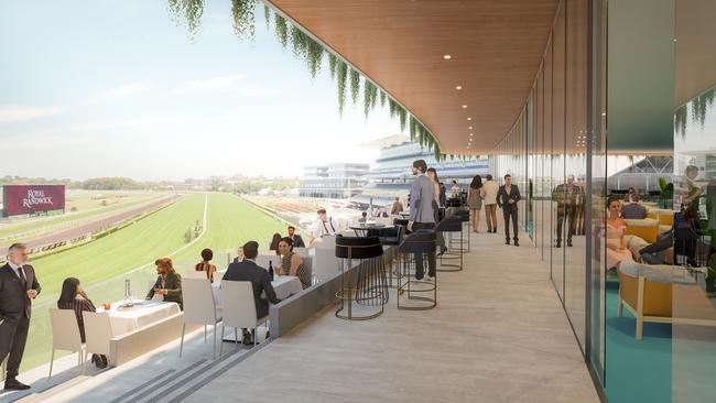 An artist’s impression of the proposed upgrades to the facilities at Royal Randwick Racecourse. Picture: Supplied.