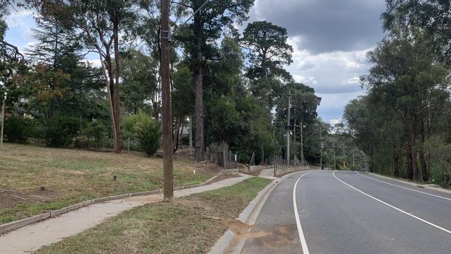 The strech of Park Road, Donvale, where Beams crashed is opposite Whitefriars College.