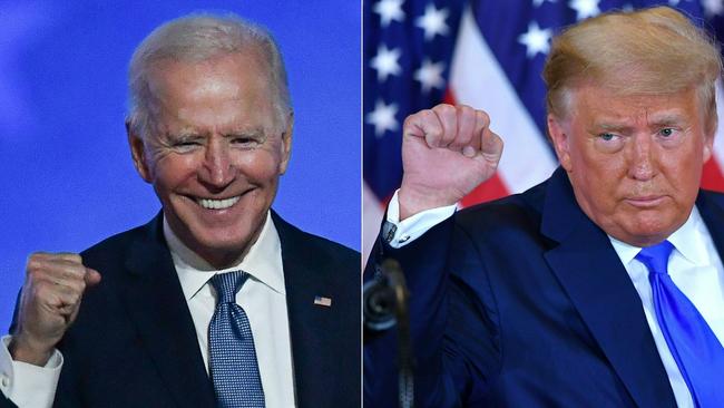 Joe Biden hopes 2024 will be a rerun of 2020, but Donald Trump fancies his chances. Picture: Picture: AFP