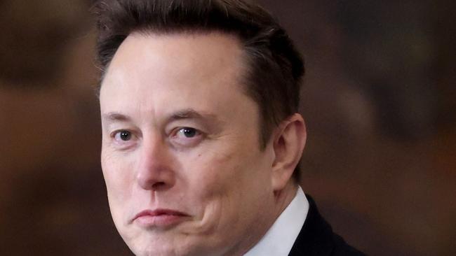 Elon Musk attends the presidential inauguration of Donald Trump at the Rotunda of the U.S. Capitol in Washington, U.S., January 20, 2025. (Photo by KEVIN LAMARQUE / POOL / AFP)