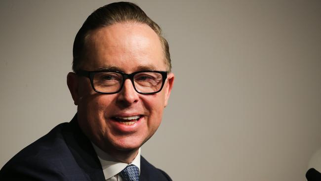 It might be six months off, but outgoing Qantas CEO Alan Joyce is manoeuvring for life after the national carrier. Picture: NCA Newswire / Gaye Gerard