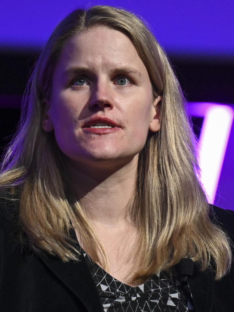 Facebook whistleblower Frances Haugen. Picture: NewsWire/Martin Ollman