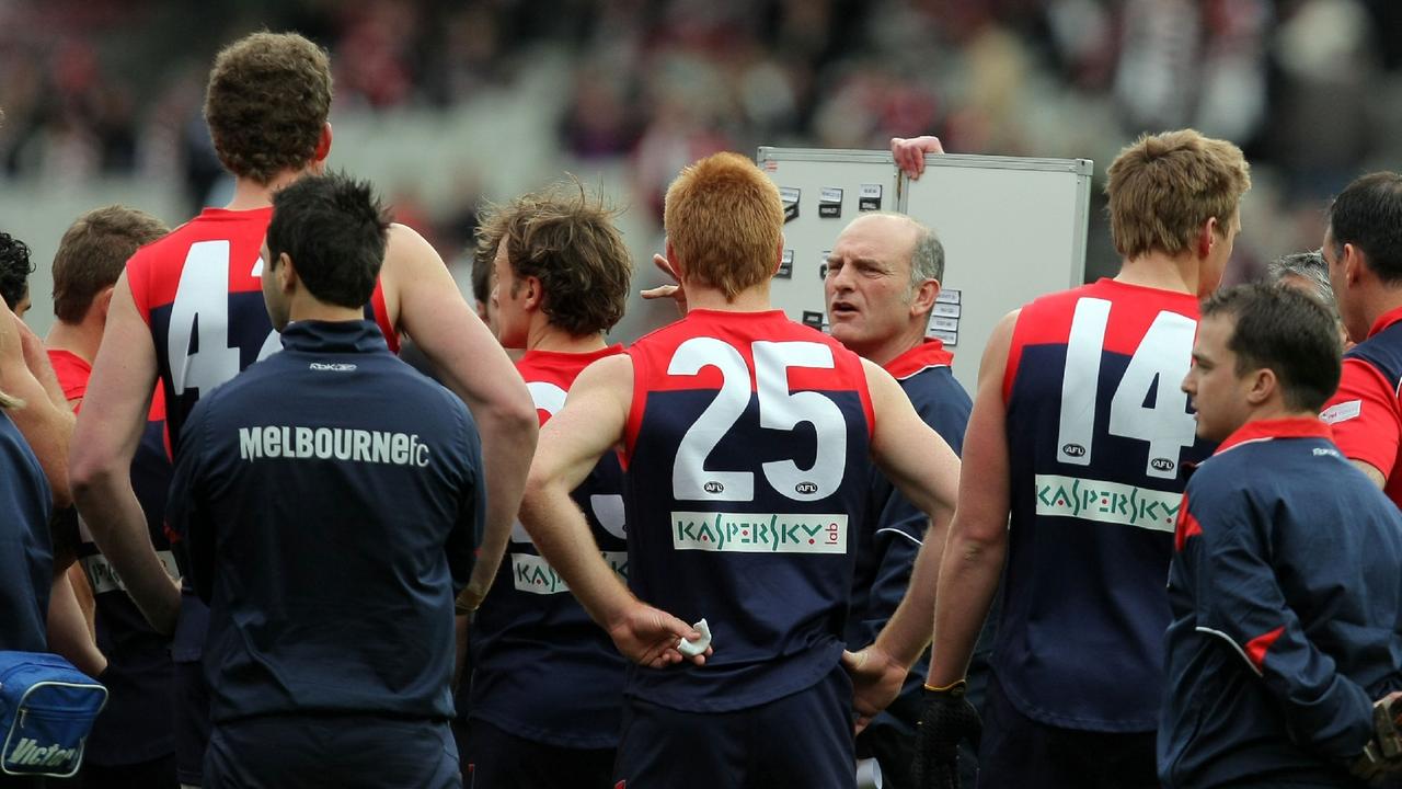 Dean Bailey was Melbourne coach in 2009. Pic: Tim Carrafa 