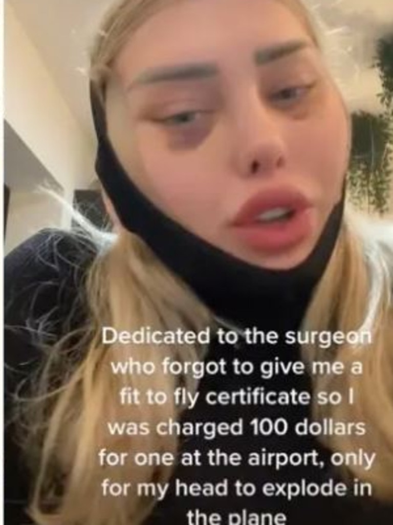 Onlyfans Model Weronika Says Head ‘exploded On Post Surgery Flight Au — Australias 6192