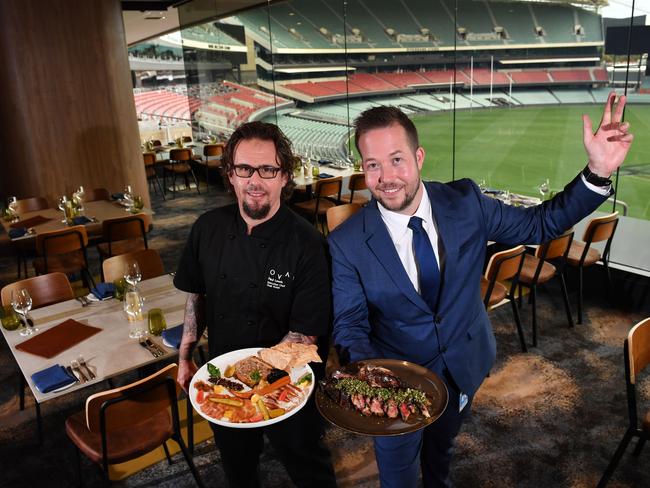 16/9/20. A first look of the new Oval's Bespoke Wine Bar and Kitchen. Executive Chef Paul Lewis and F&B Manager Martin WilsonPicture: Keryn Stevens