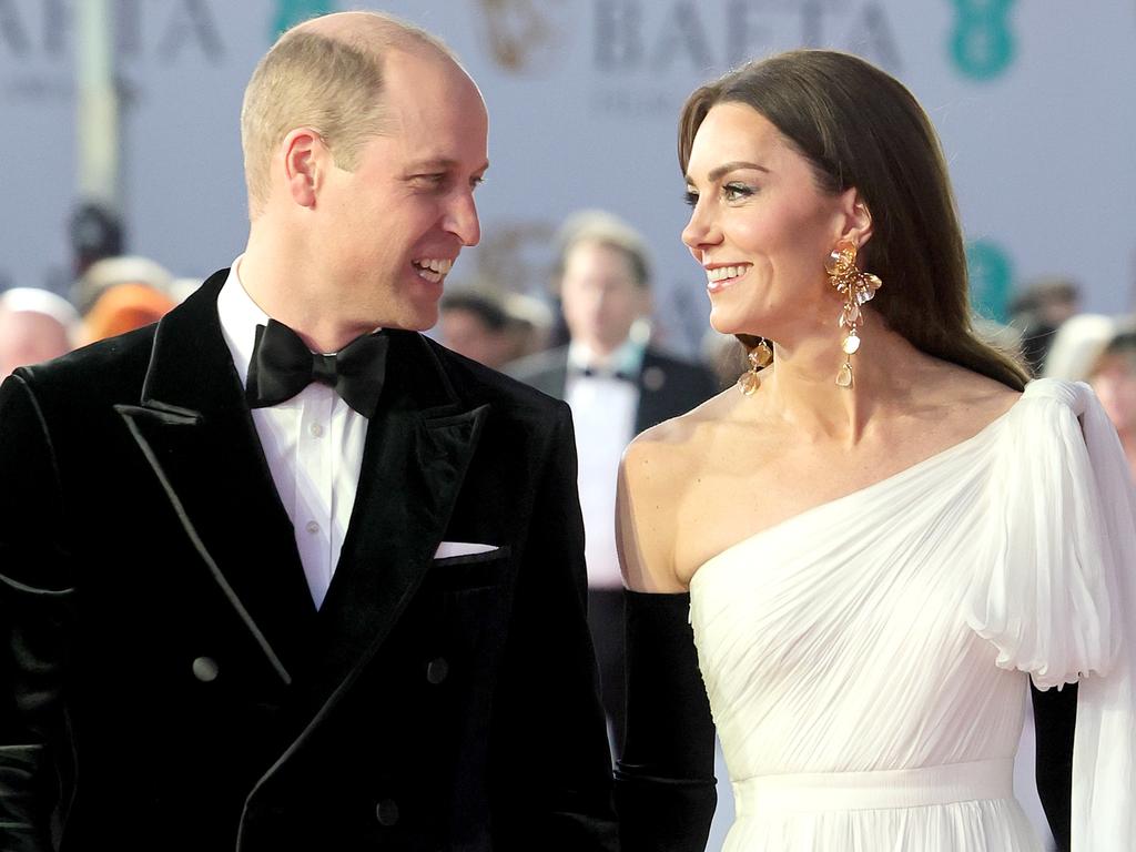 The Prince and Princess of Wales at the BAFTAs earlier this year. Picture: Chris Jackson/Getty Images