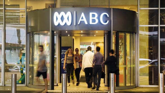 Sydney, Australia - March 24, 2015: People entering and leaving the Australian Broadcasting Corporation (ABC) Centre in Ultimo. Istock