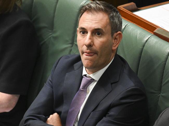 CANBERRA, AUSTRALIA, NewsWire Photos. FEBRUARY 26, 2024: Federal Treasurer Jim Chalmers during Question Time at Parliament House in Canberra. Picture: NCA NewsWire / Martin Ollman
