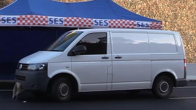 Video captured the moments the van was stalked by a Mercedes. Picture: Supplied/Victorian Supreme Court