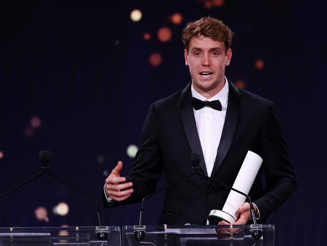 Cameron Green picked up the Community Impact award at this year’s Australian Cricket Awards. Picture: Getty