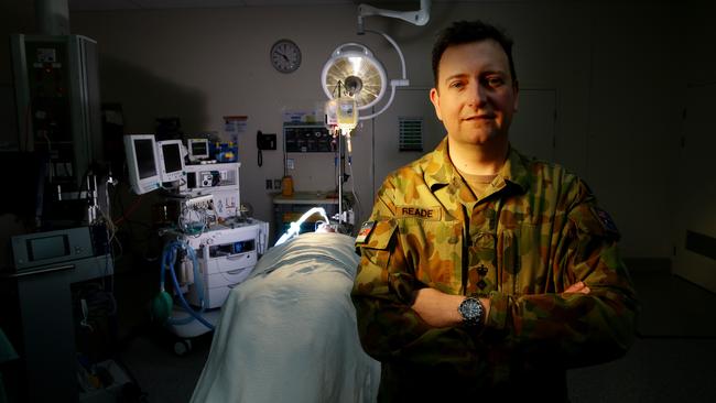 Australian Defence Force Chair of Military Medicine and Surgery Lieutenant Colonel Michael Reade. Picture: Mark Calleja